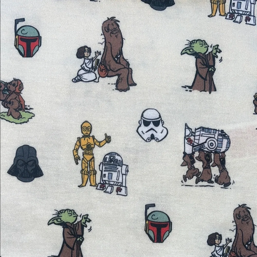 Disney Store Star Wars Kids Nightgown with Blue and Cream Accents